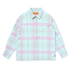 画像1: CHALLENGER  PLAID ZIP UP SHIRT (1)