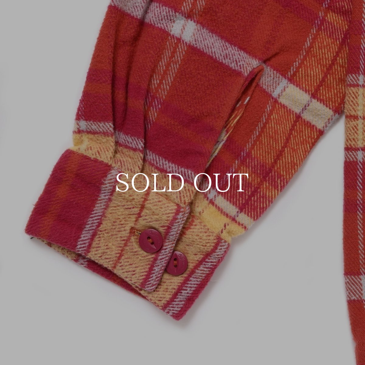 画像8: CHALLENGER  PLAID ZIP UP SHIRT (8)