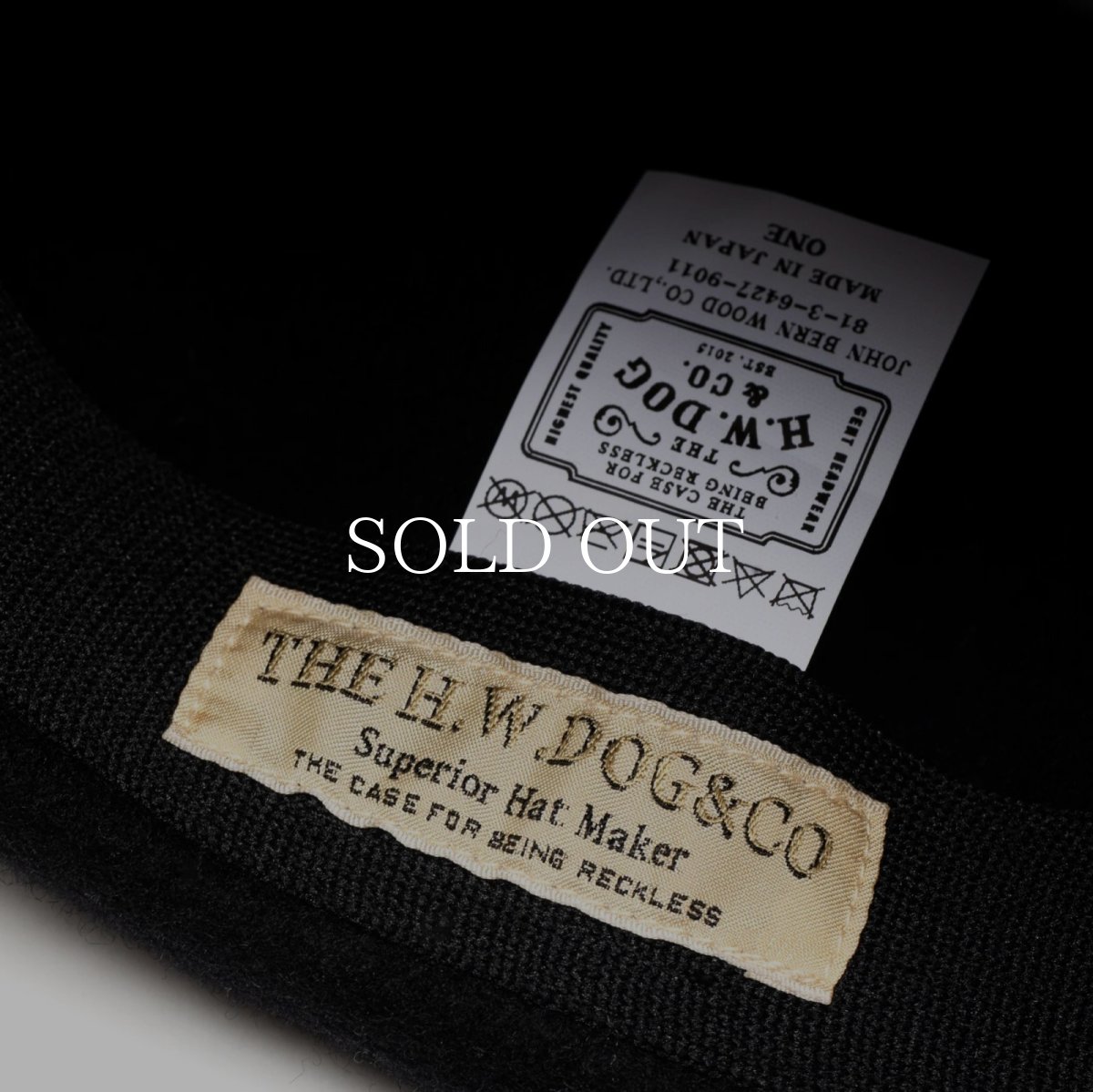 画像5: CALEE  × THE H.W.DOG&CO. EMBROIDERY WOOL BERET (5)