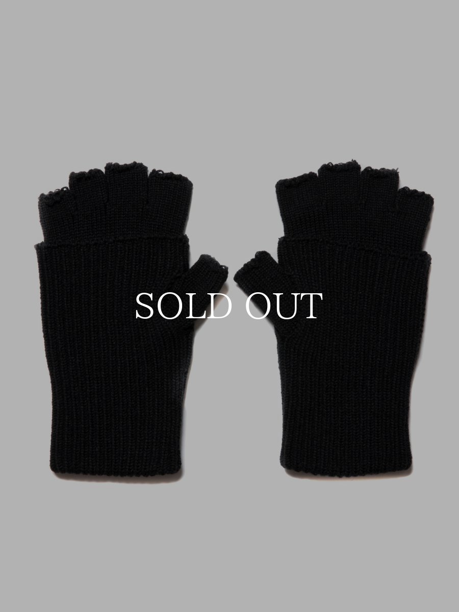 画像2: COOTIE   Lowgauge Fingerless Knit Glove (2)