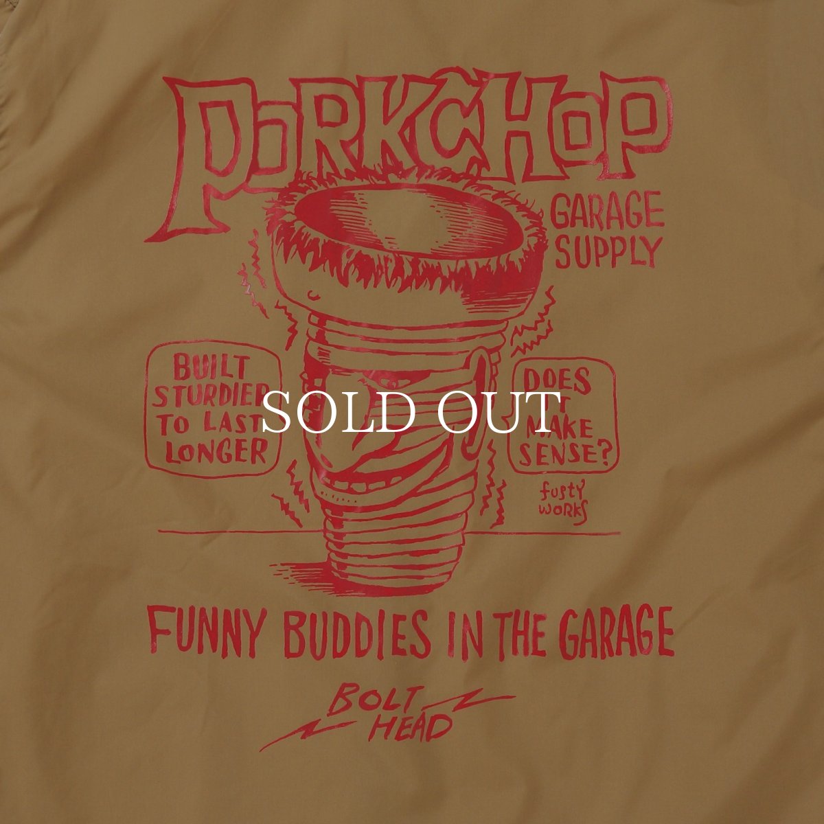 画像12: PORKCHOP GARAGE SUPPLY  BOLT HEAD COACH JKT (12)