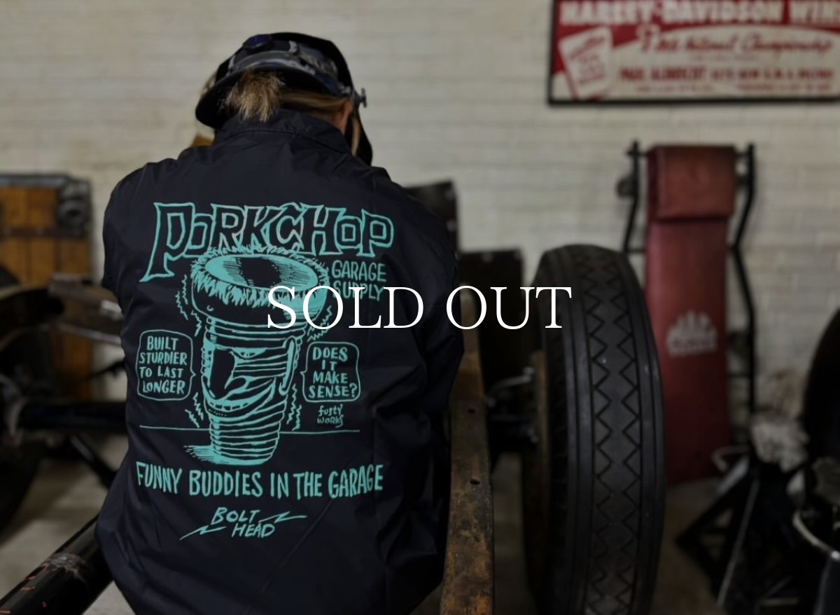 画像13: PORKCHOP GARAGE SUPPLY  BOLT HEAD COACH JKT (13)