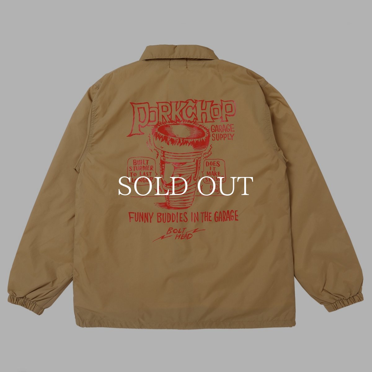 画像10: PORKCHOP GARAGE SUPPLY  BOLT HEAD COACH JKT (10)