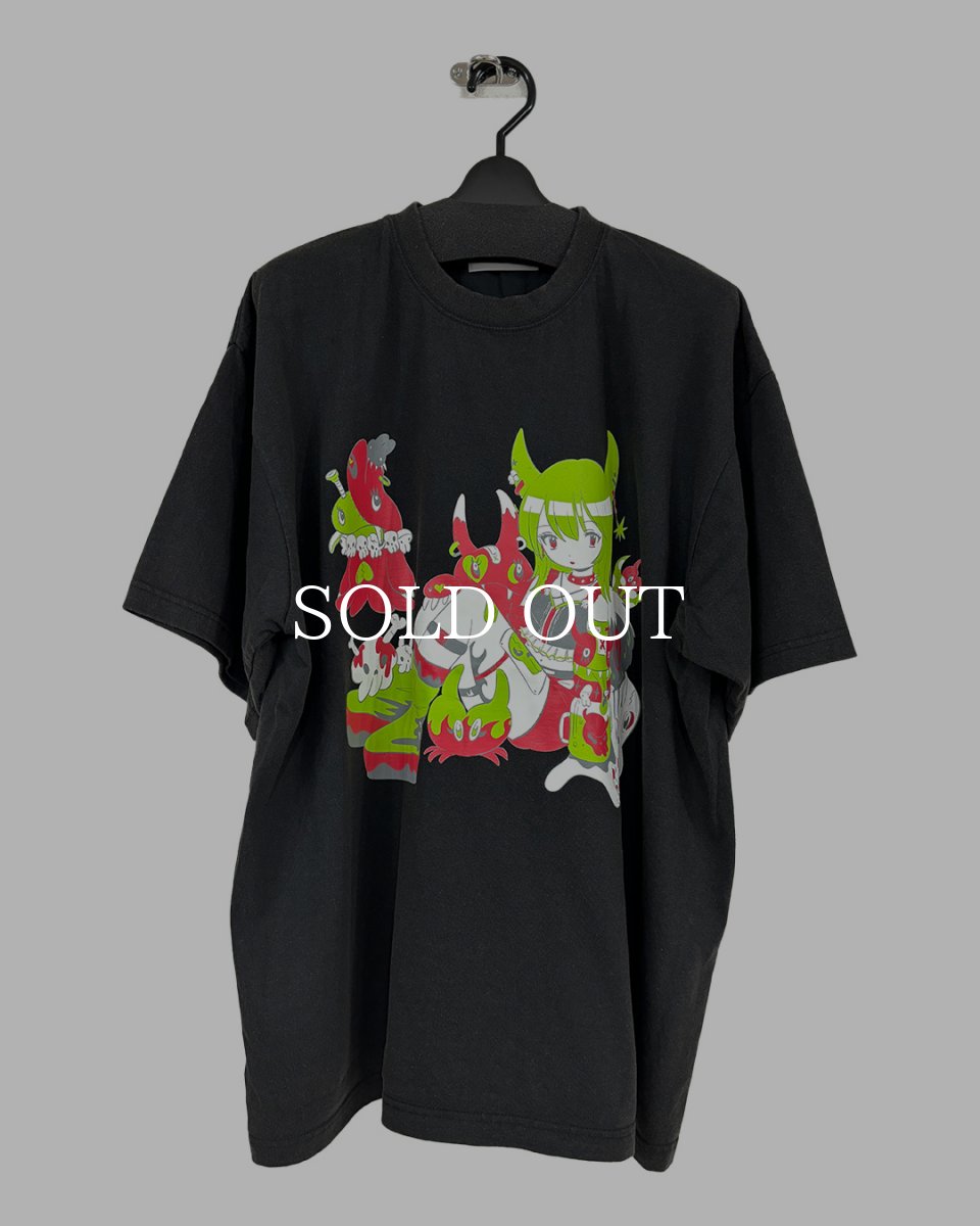 画像4: KIDILL  PUNK GIRL T-SHIRT HARD WASH ARTWORK BY KAE TANAKA (4)