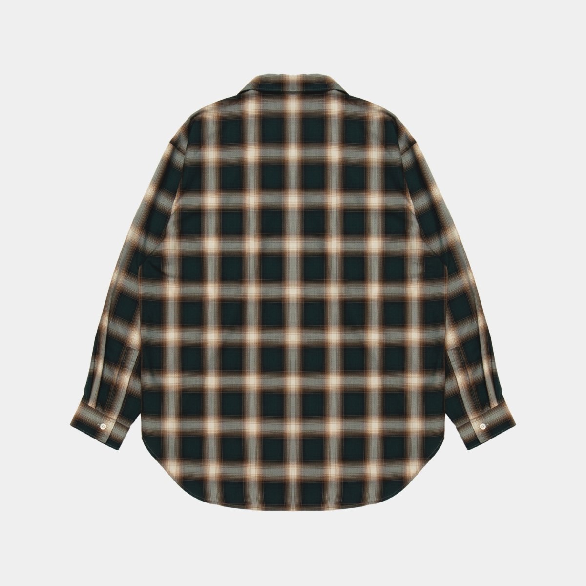 画像2: APPLEBUM  Ombre Check L/S Aloha Shirt (2)