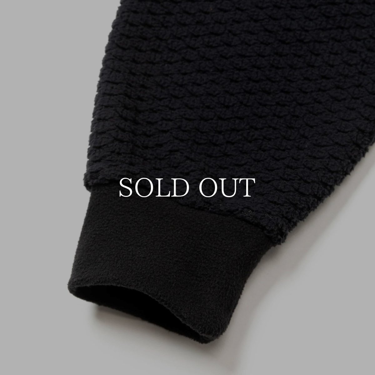 画像6: CALEE  UNEVEN FLLECE HALF ZIP SW (6)