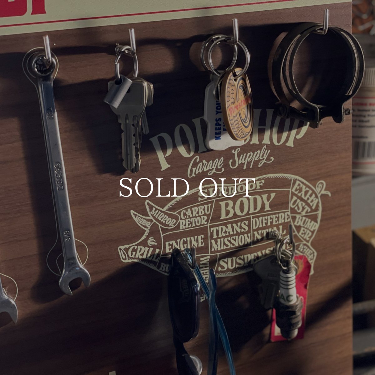 画像7: PORKCHOP GARAGE SUPPLY  COMBINATION WRENCH RACK (7)