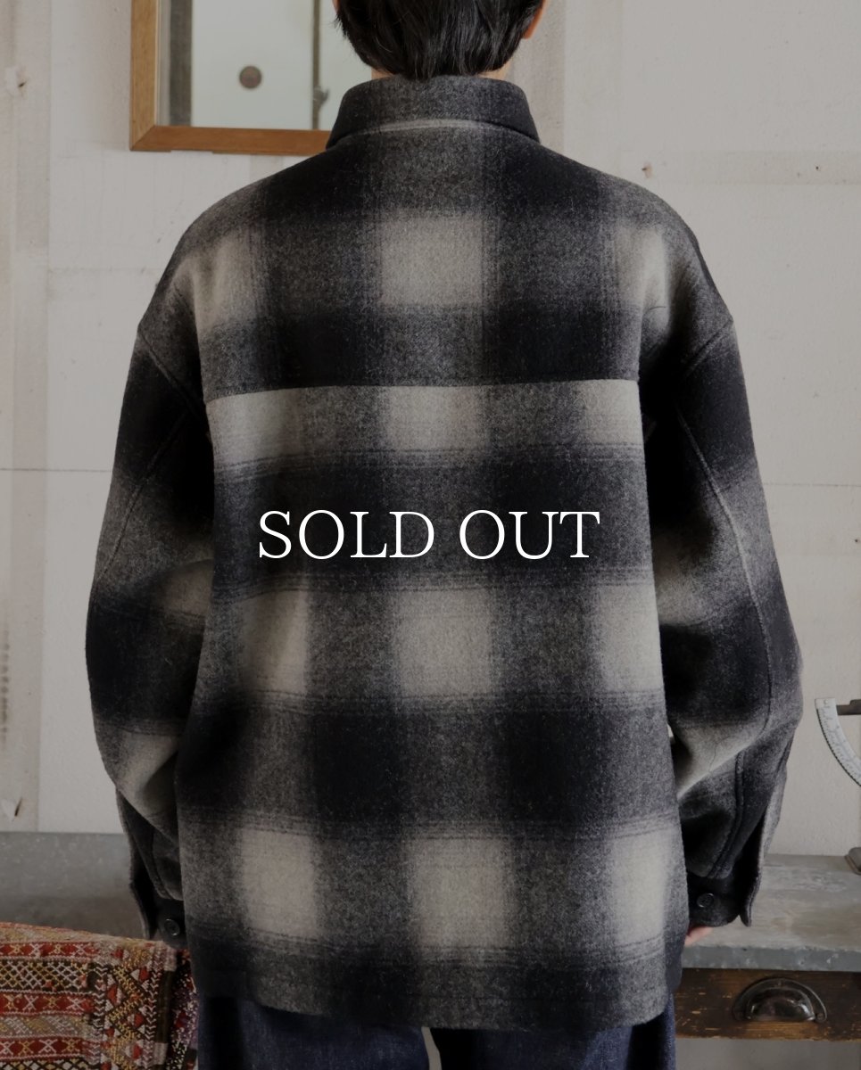 画像6: COOTIE   Ombre Check Wool CPO Jacket (6)
