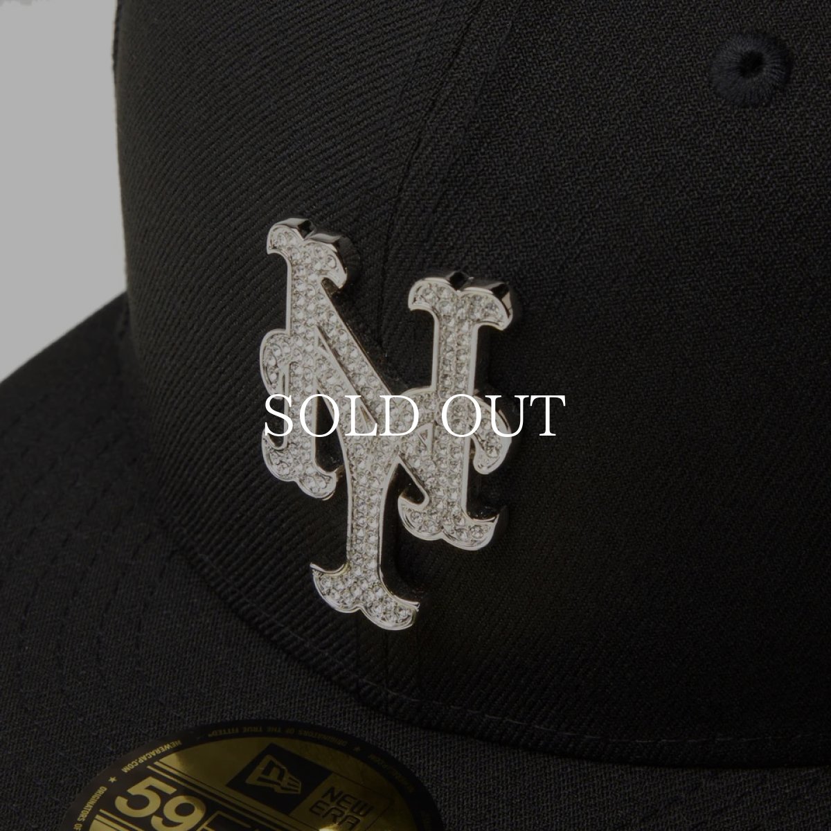 画像5: NEW ERA  59FIFTY MLB Rhinestone Badge ニューヨーク・メッツ ブラック (5)