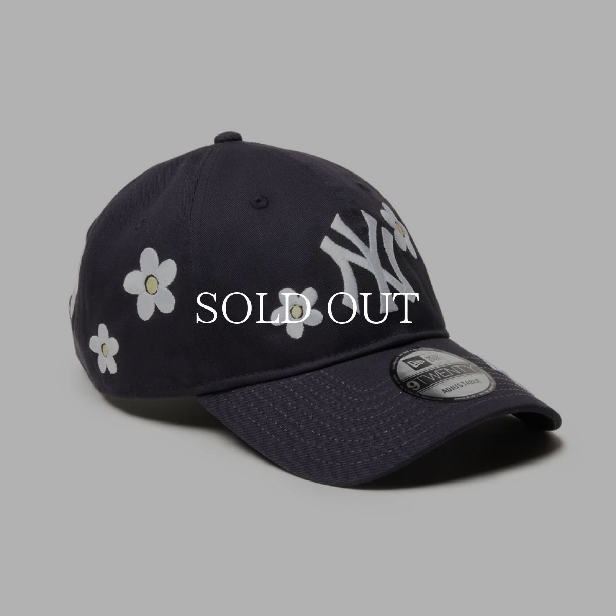 画像3: NEW ERA  9TWENTY MLB Flower Embroidery ニューヨーク・ヤンキース ネイビー (3)