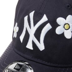 画像6: NEW ERA  9TWENTY MLB Flower Embroidery ニューヨーク・ヤンキース ネイビー (6)