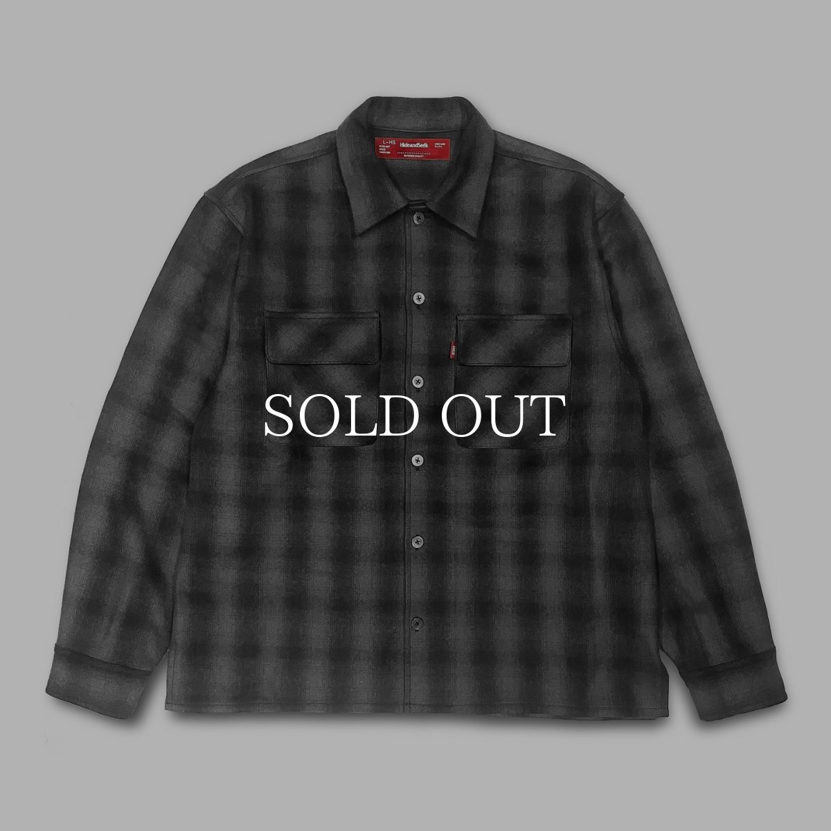 画像1: HideandSeek  Wool Ombre Check L/S Jacket (1)