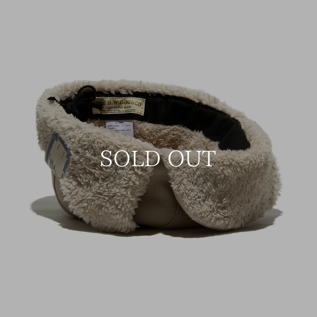 画像12: THE H.W.DOG&CO.  LIGHT MELTON FLIGHT CAP (12)