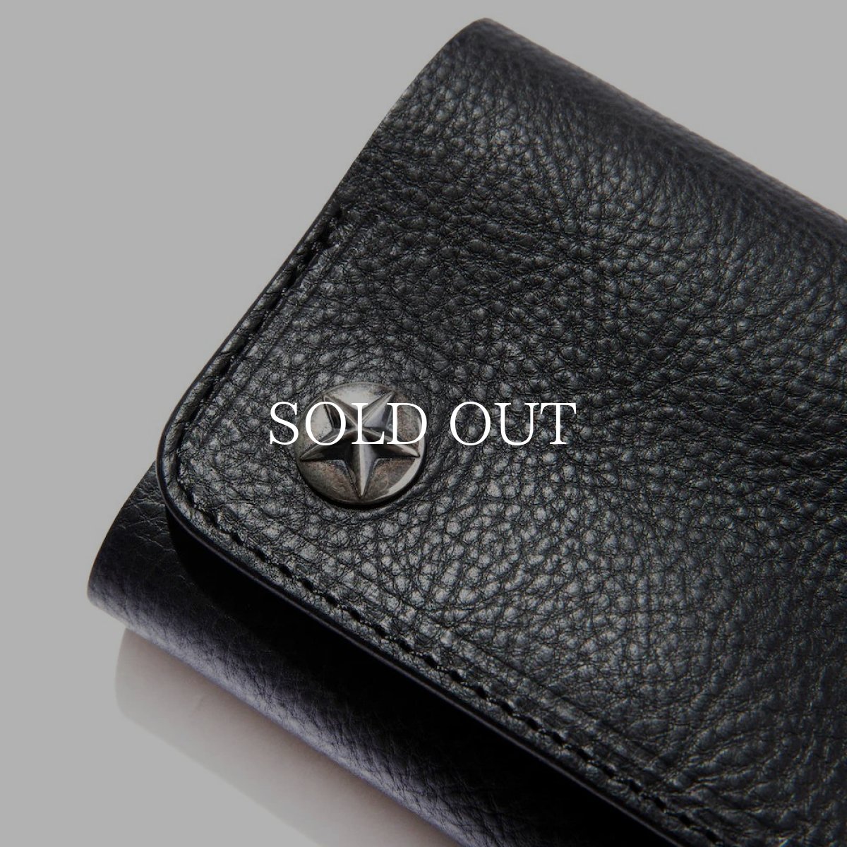 画像3: CALEE  SILVER STAR CONCHO FLAP LEATHER HALF WALLET (3)