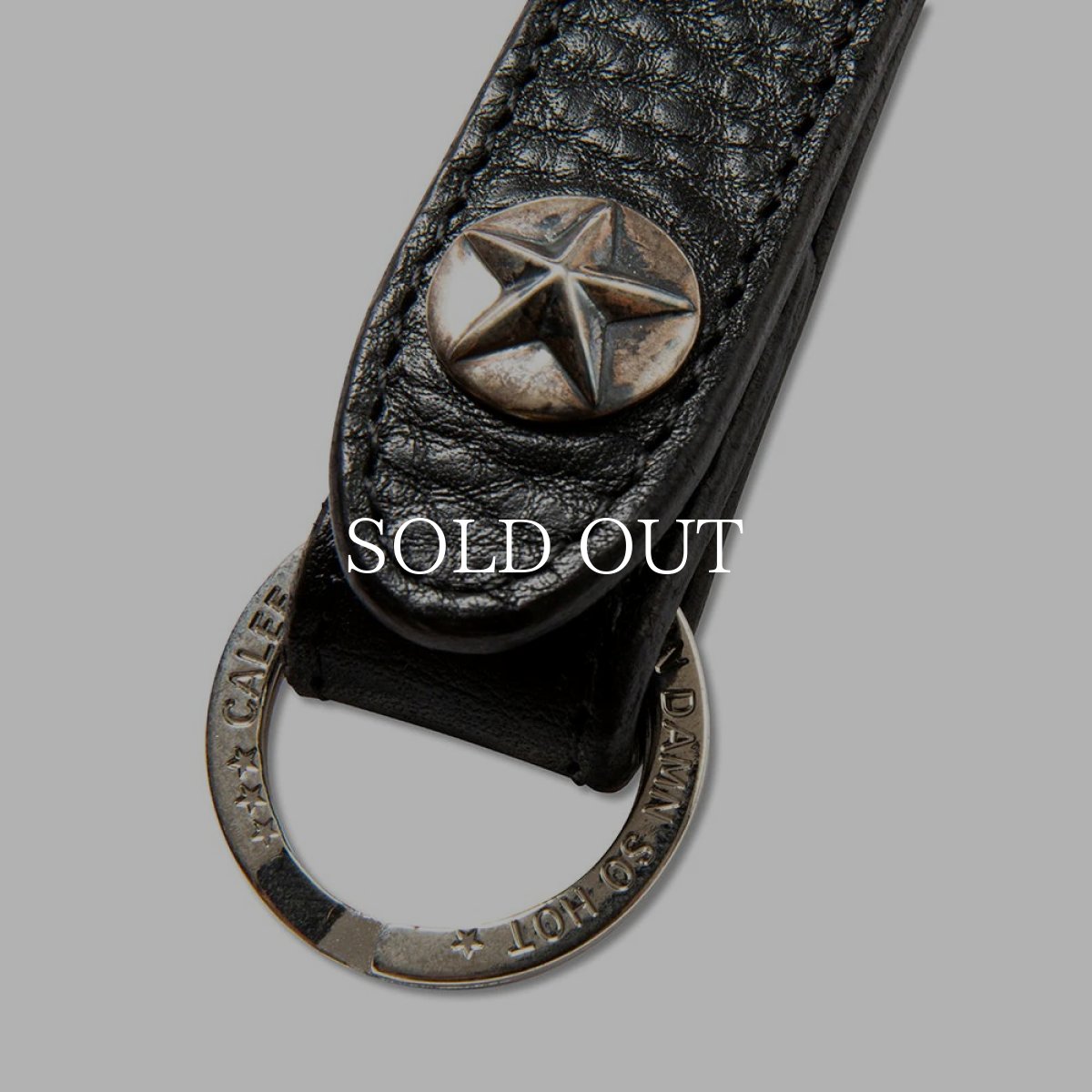画像3: CALEE  SILVER STAR CONCHO LEATHER KEY RING (3)