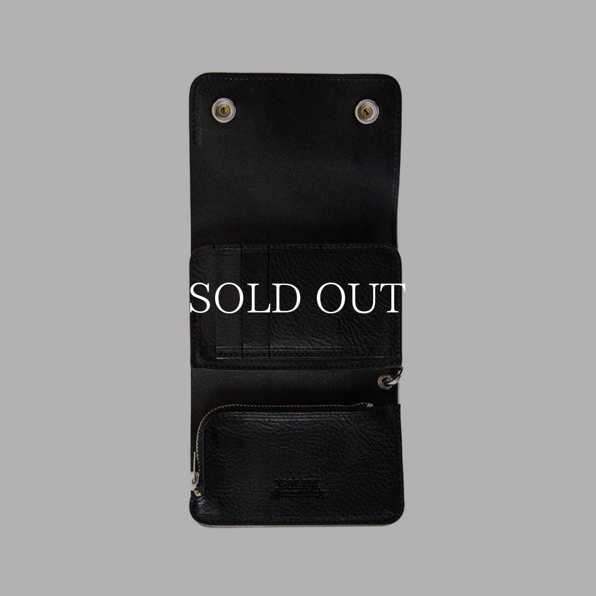 画像4: CALEE  SILVER STAR CONCHO FLAP LEATHER HALF WALLET (4)