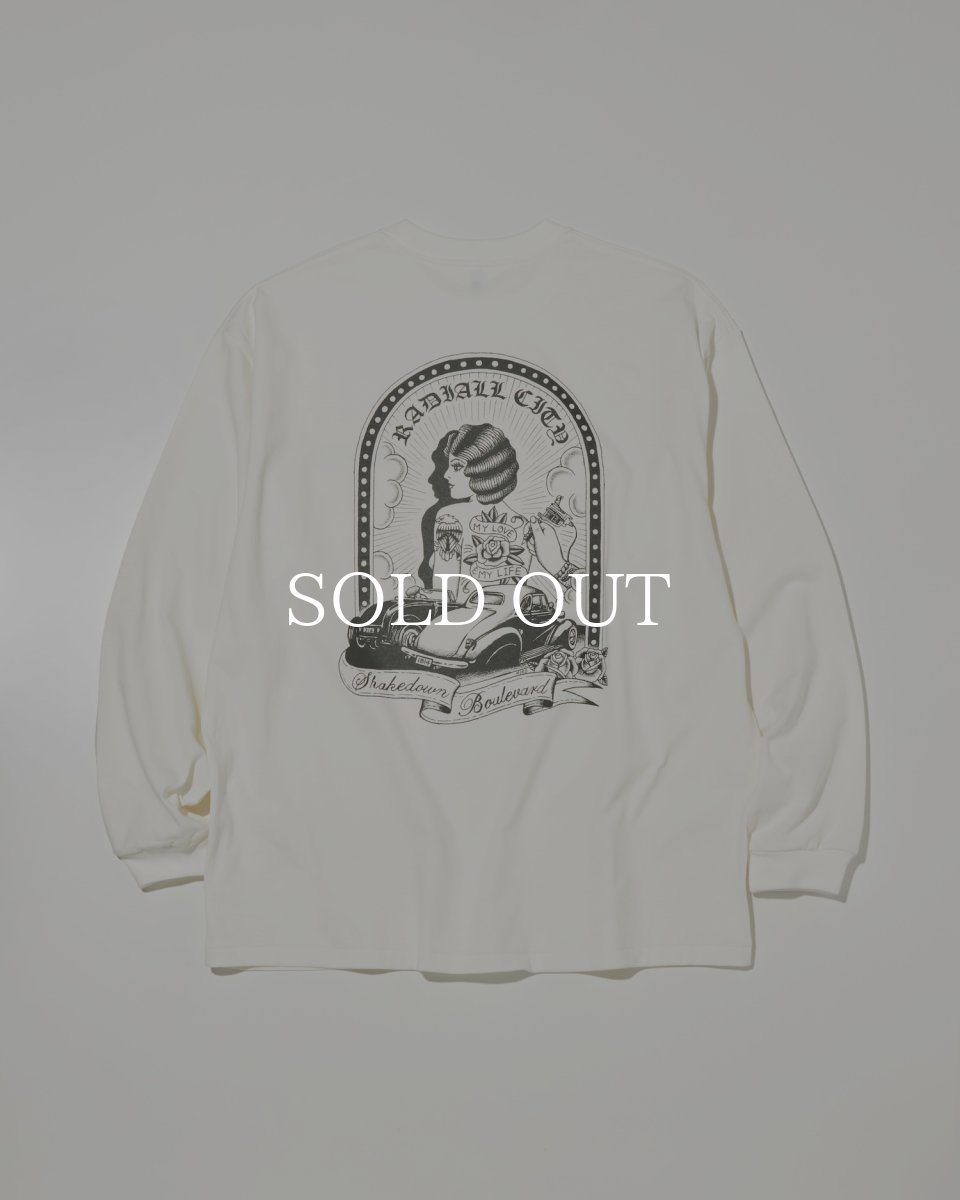 画像1: RADIALL  SHAKEDOWN BOULEVARD - CREW NECK T-SHIRT L/S (1)