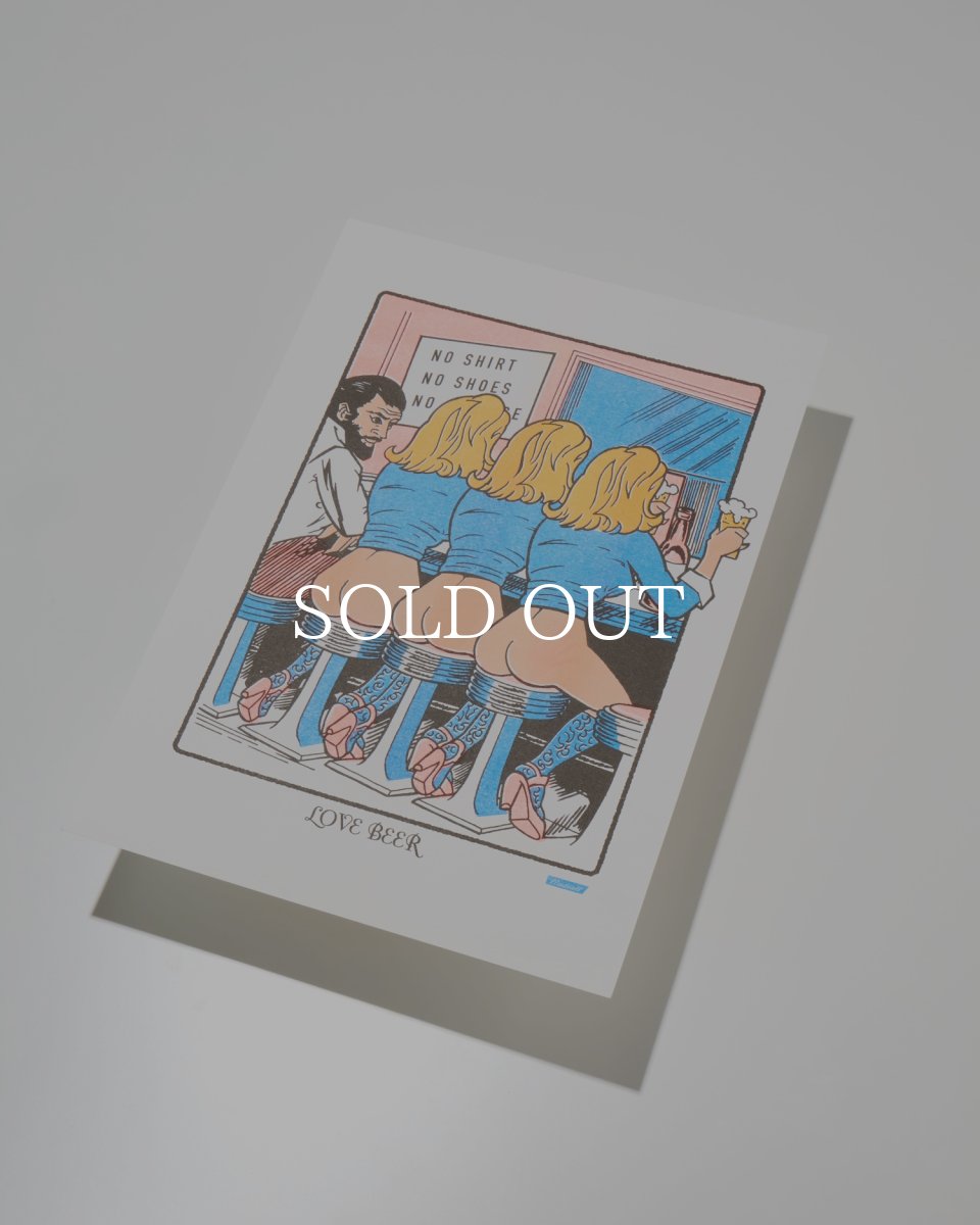 画像2: RADIALL  LOVE BEER - RISOGRAPH PRINT POSTER (2)