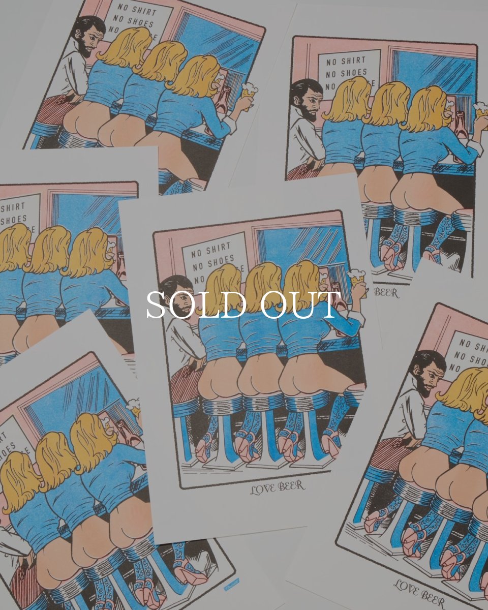 画像6: RADIALL  LOVE BEER - RISOGRAPH PRINT POSTER (6)