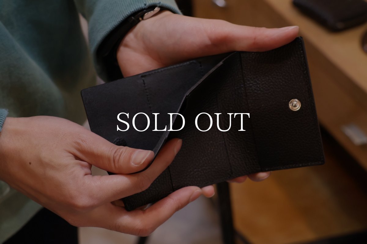 画像3: hobo  COMPACT WALLET SHRINK COW LEATHER (3)