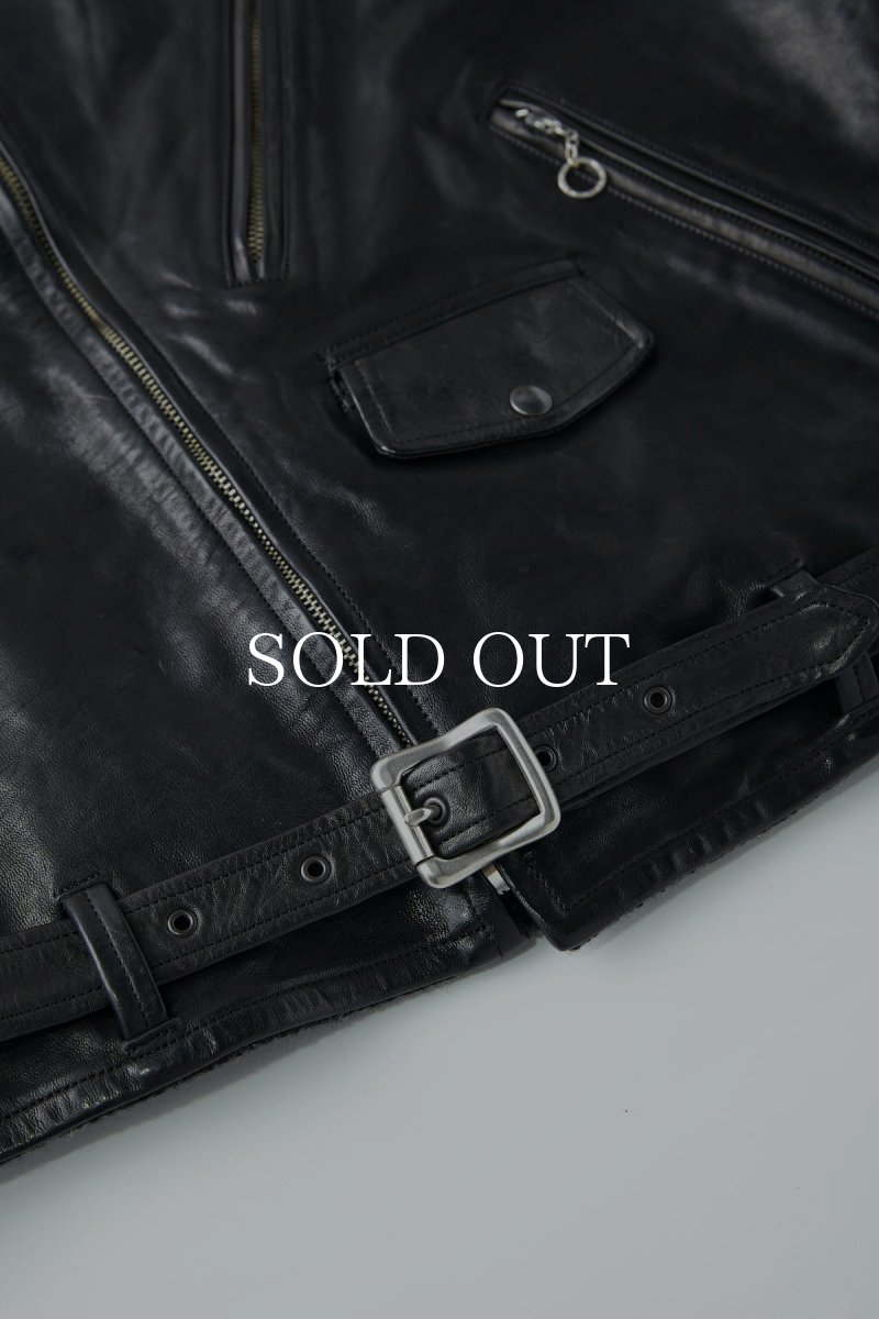 画像6: OLD JOE   PATINA HORSE-HIDE PERFECTO JACKET (6)