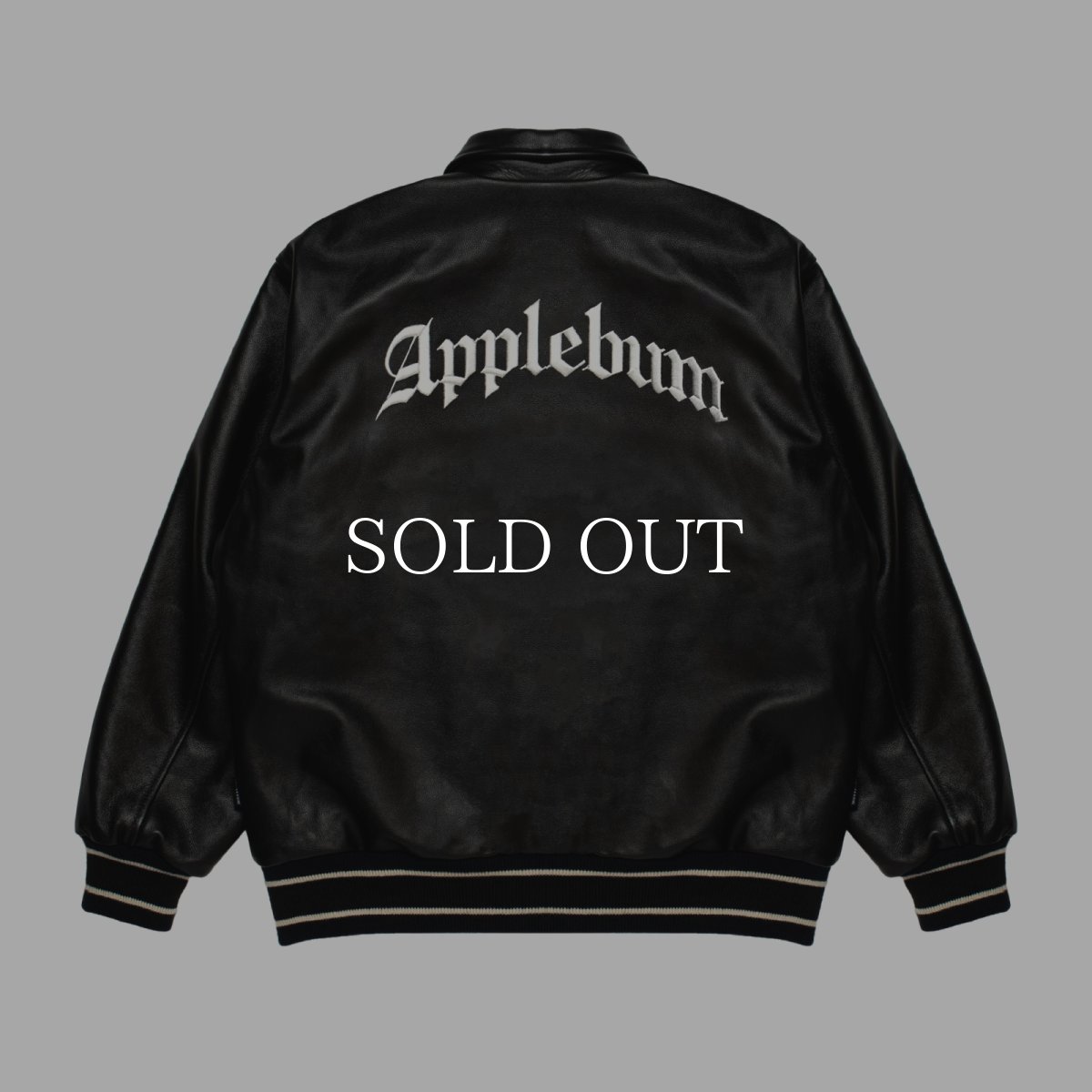 画像2: APPLEBUM  All Leather Stadium Jacket (2)