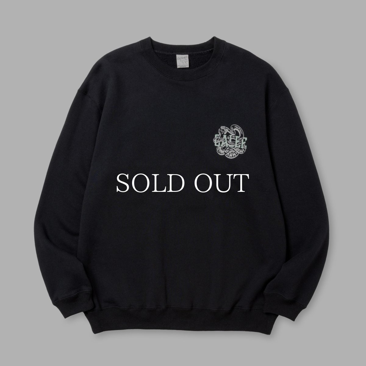 画像1: CALEE  SNAKE LOGO CREW NECK SW (1)