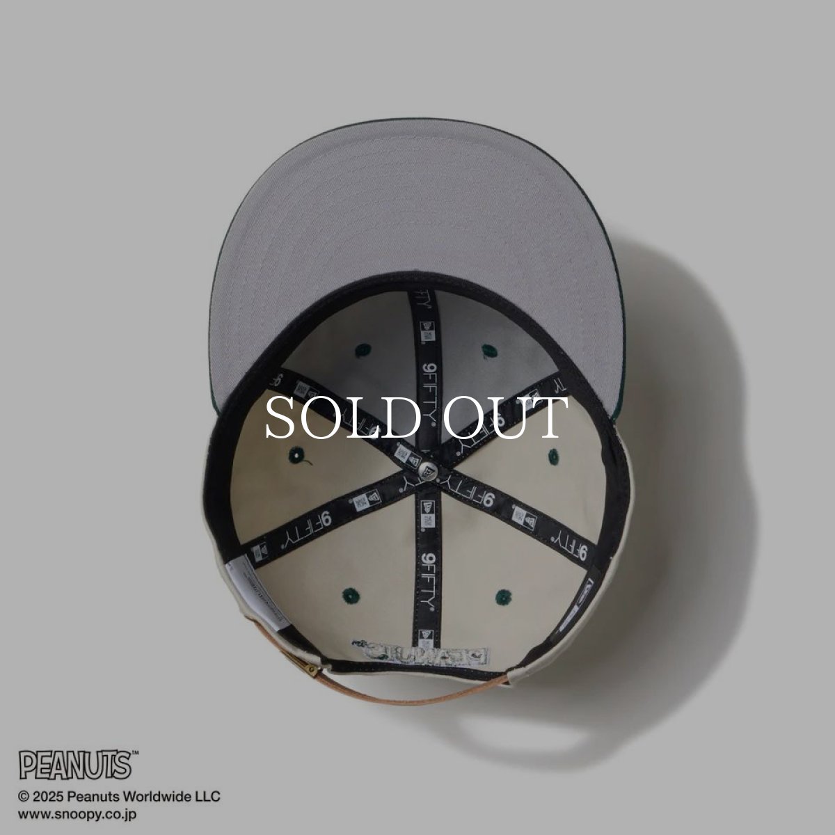 画像6: NEW ERA  RC 9FIFTY PEANUTS ピーナッツ スヌーピー ストーン ダークグリーンバイザー (6)
