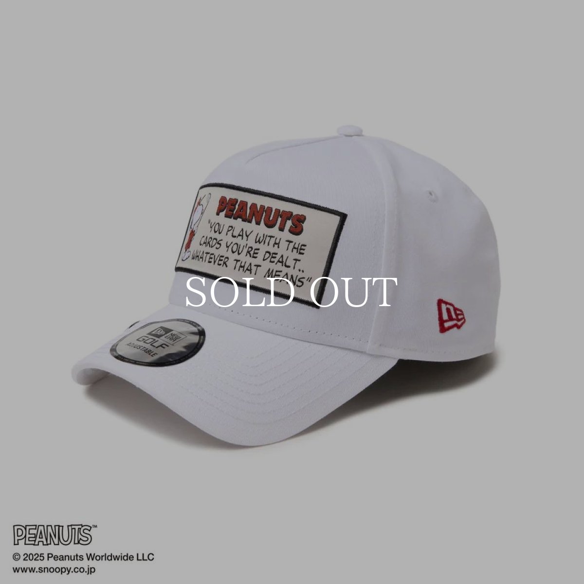 画像4: NEW ERA  【ゴルフ】 9FORTY A-Frame On Par PEANUTS ピーナッツ フロントパッチ ホワイト (4)