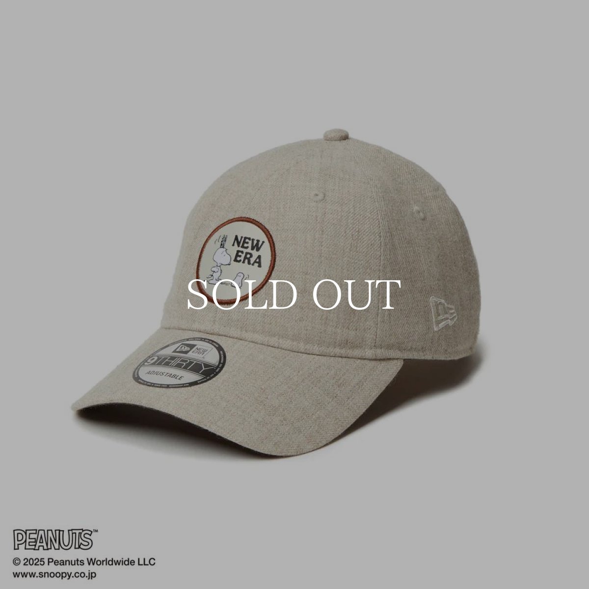 画像1: NEW ERA  9THIRTY PEANUTS ピーナッツ スヌーピー ヘザーグレー (1)