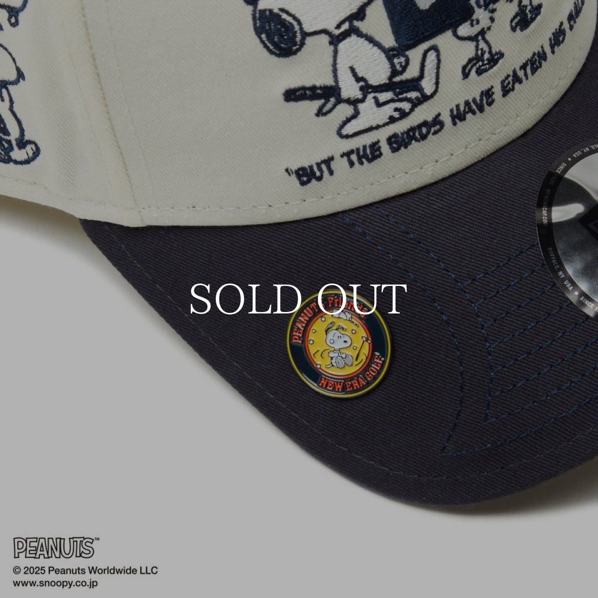 画像8: NEW ERA  【ゴルフ】 9FORTY A-Frame On Par PEANUTS ピーナッツ ボックスロゴ クローム ネイビーバイザー (8)