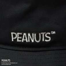 画像8: NEW ERA  バケット01 PEANUTS ピーナッツ レザーパッチ ブラック (8)