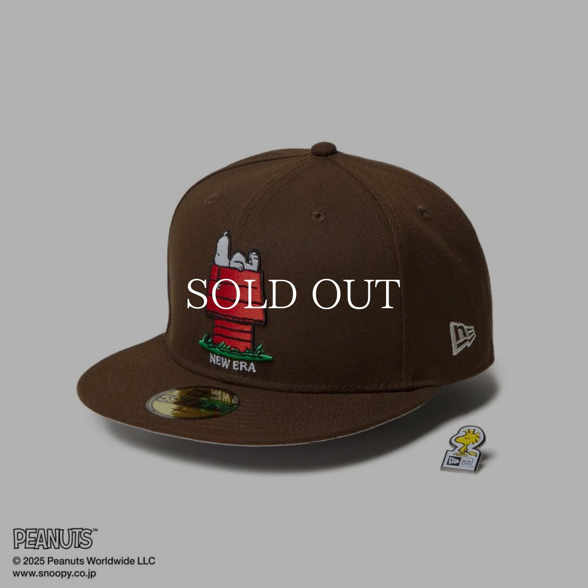 画像5: NEW ERA  59FIFTY PEANUTS ピーナッツ スヌーピー ウッドストック ピンズ ウォルナット (5)