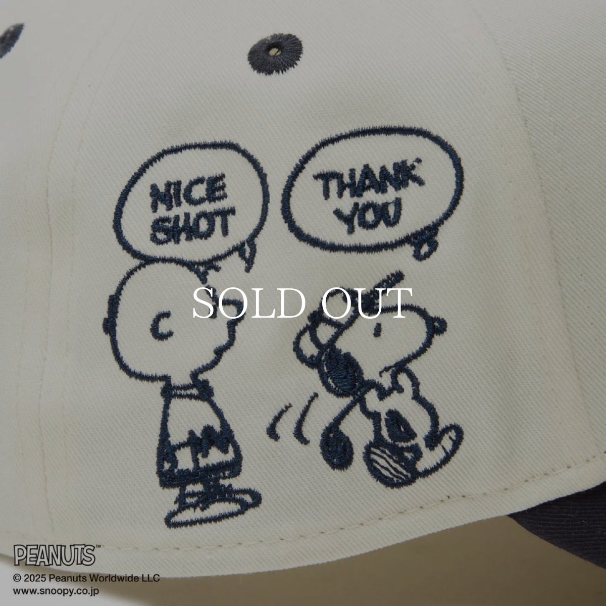 画像11: NEW ERA  【ゴルフ】 9FORTY A-Frame On Par PEANUTS ピーナッツ ボックスロゴ クローム ネイビーバイザー (11)