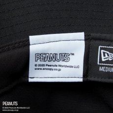 画像9: NEW ERA  バケット01 PEANUTS ピーナッツ レザーパッチ ブラック (9)