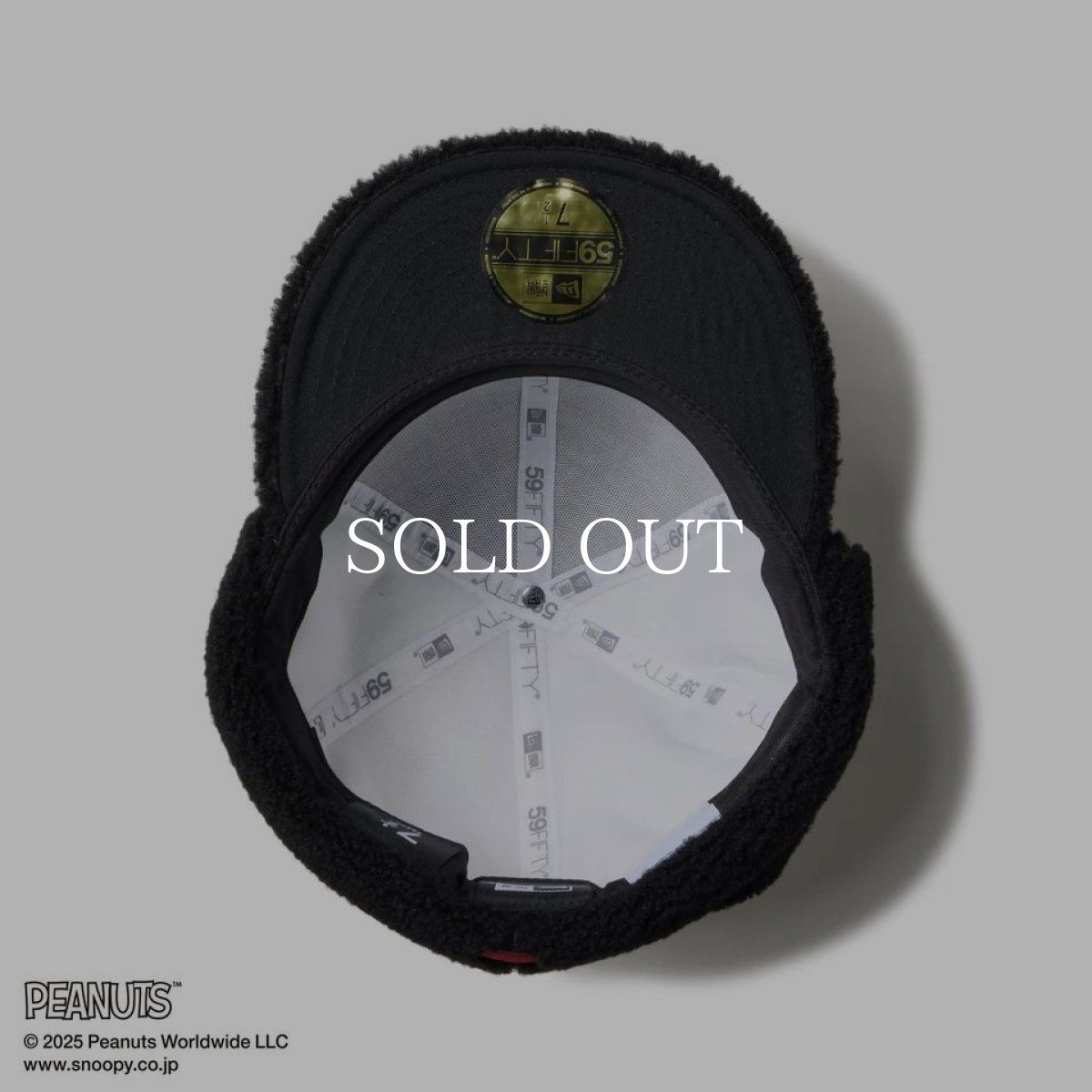 画像9: NEW ERA  59FIFTY Dog Ear ドッグイヤー PEANUTS ピーナッツ スヌーピー ホワイト ブラックバイザー (9)