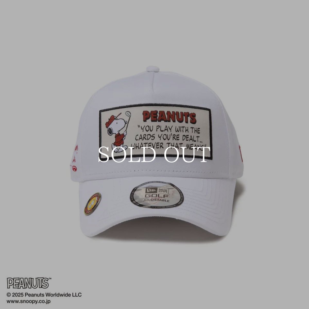 画像5: NEW ERA  【ゴルフ】 9FORTY A-Frame On Par PEANUTS ピーナッツ フロントパッチ ホワイト (5)