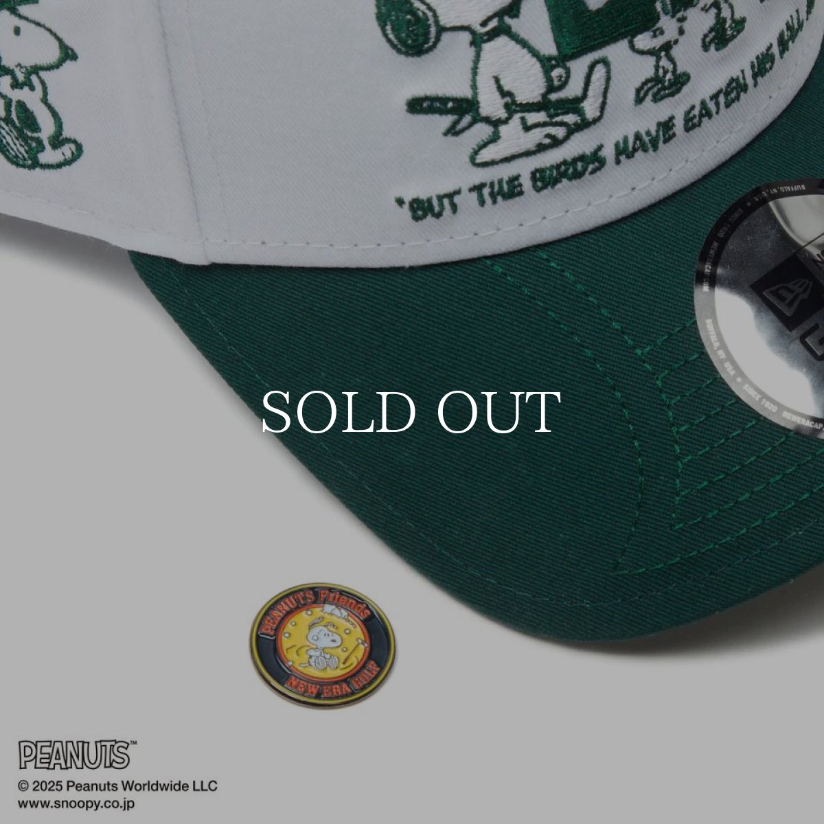 画像9: NEW ERA  【ゴルフ】 9FORTY A-Frame On Par PEANUTS ピーナッツ ボックスロゴ ホワイト ダークグリーンバイザー (9)