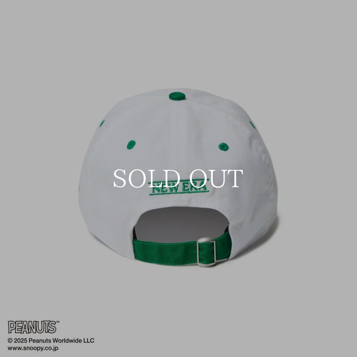 画像5: NEW ERA  9THIRTY PEANUTS ピーナッツ ロゴ ホワイト ケリーグリーンバイザー (5)