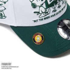 画像8: NEW ERA  【ゴルフ】 9FORTY A-Frame On Par PEANUTS ピーナッツ ボックスロゴ ホワイト ダークグリーンバイザー (8)