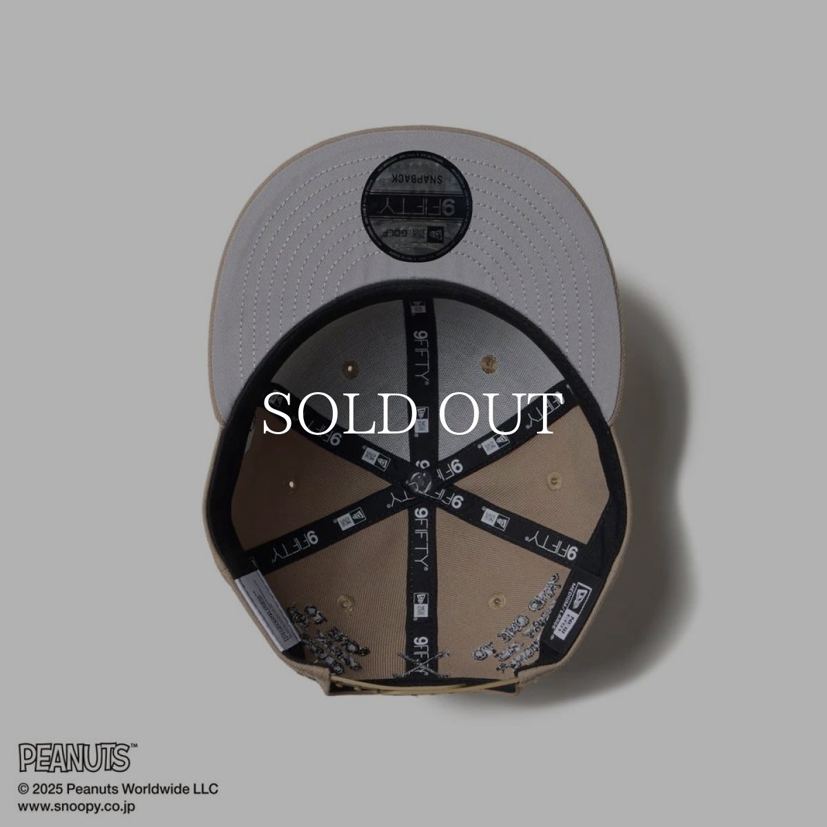 画像6: NEW ERA  【ゴルフ】 9FIFTY PEANUTS ピーナッツ メッセージ ブリティッシュカーキ (6)