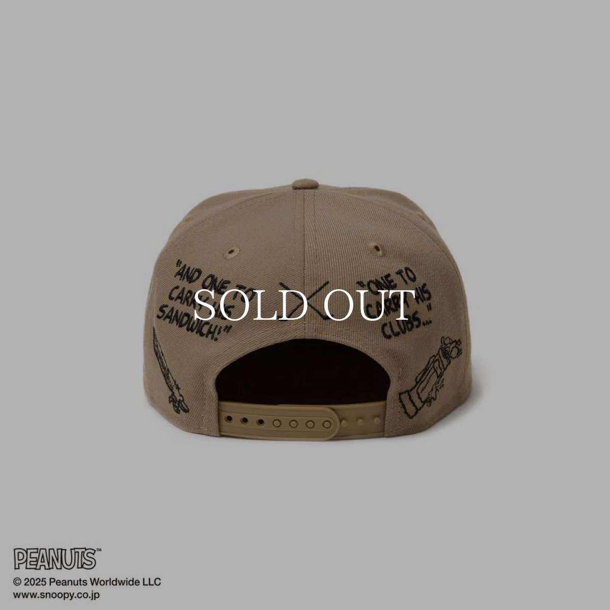 画像3: NEW ERA  【ゴルフ】 9FIFTY PEANUTS ピーナッツ メッセージ ブリティッシュカーキ (3)