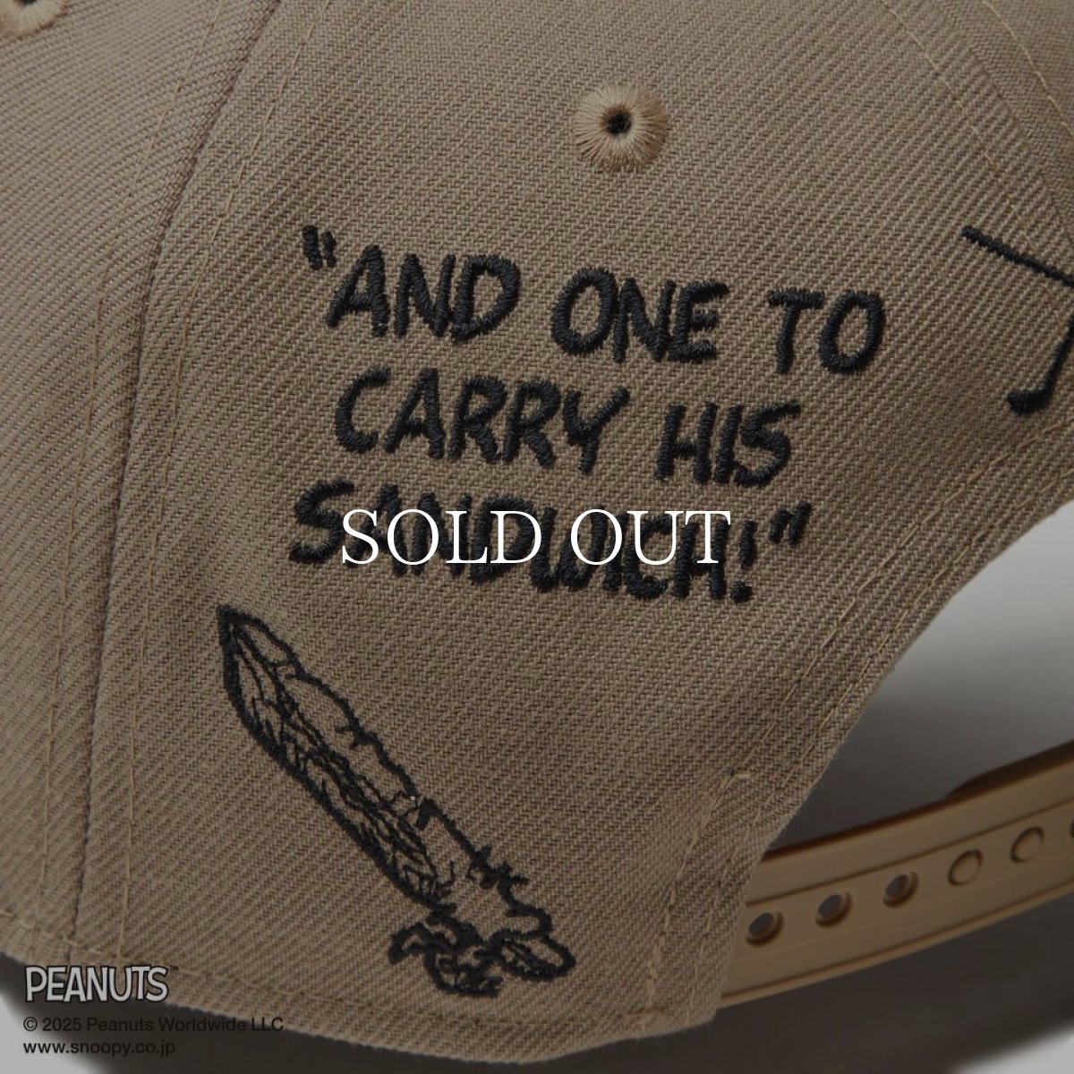 画像10: NEW ERA  【ゴルフ】 9FIFTY PEANUTS ピーナッツ メッセージ ブリティッシュカーキ (10)