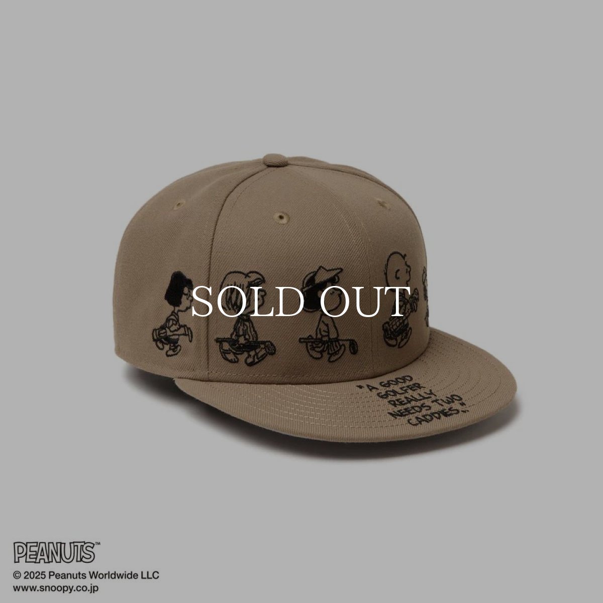 画像2: NEW ERA  【ゴルフ】 9FIFTY PEANUTS ピーナッツ メッセージ ブリティッシュカーキ (2)