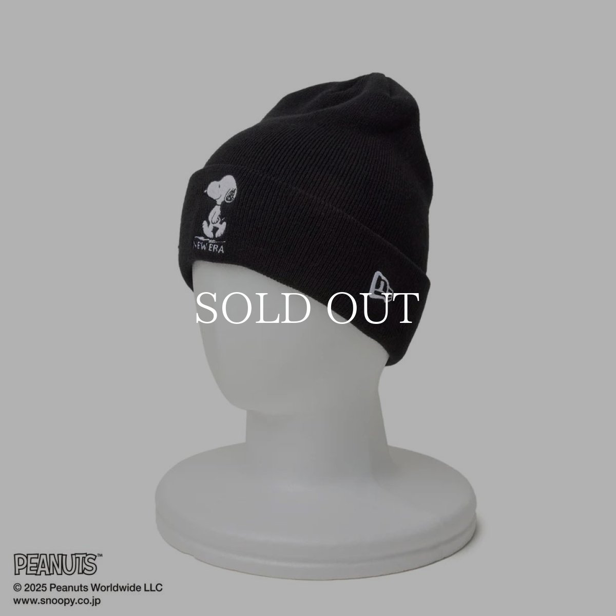 画像2: NEW ERA  ベーシック カフニット PEANUTS ピーナッツ スヌーピー ブラック (2)