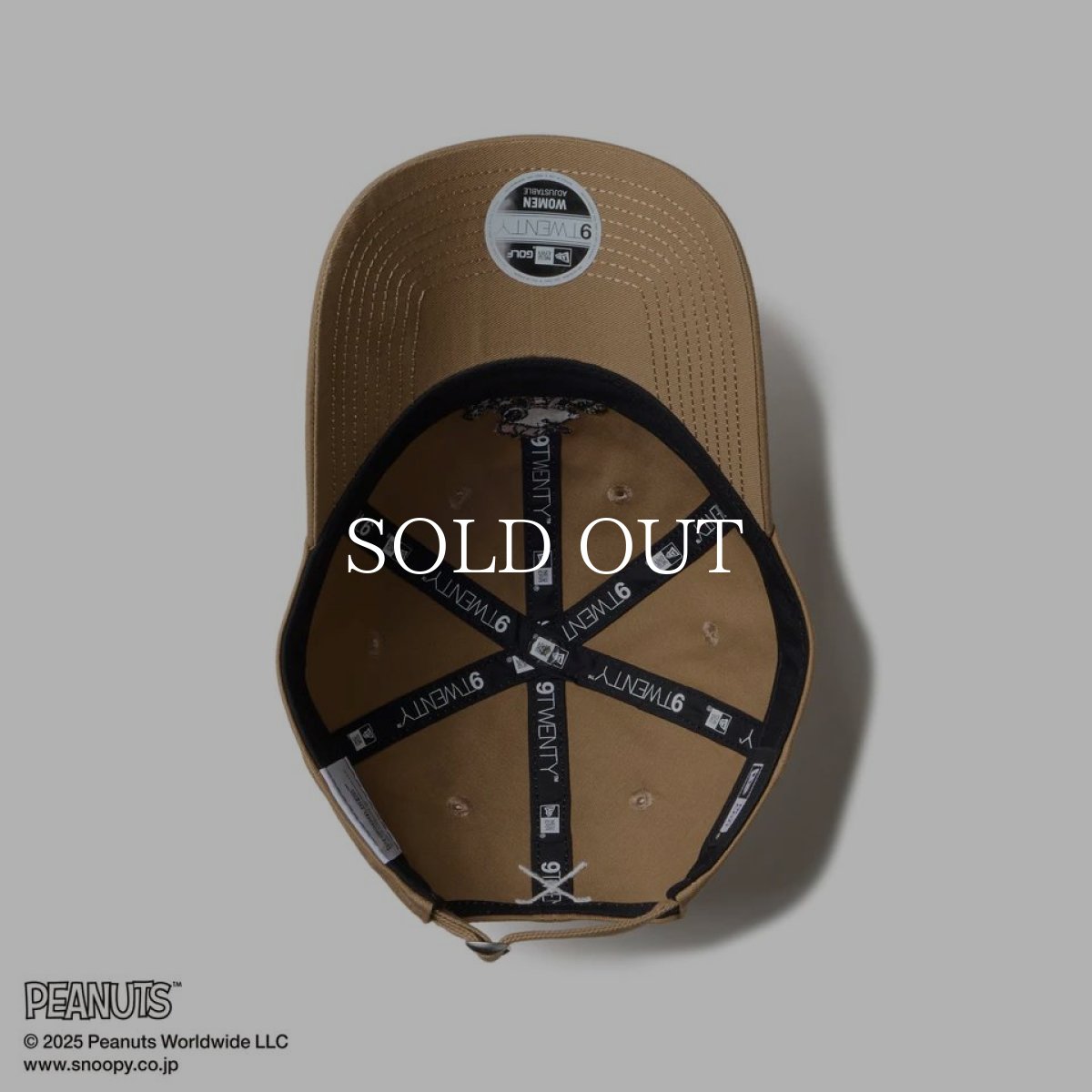 画像6: NEW ERA  【ゴルフ】 9TWENTY ロングバイザー PEANUTS ピーナッツ バイザーロゴ カーキ (6)