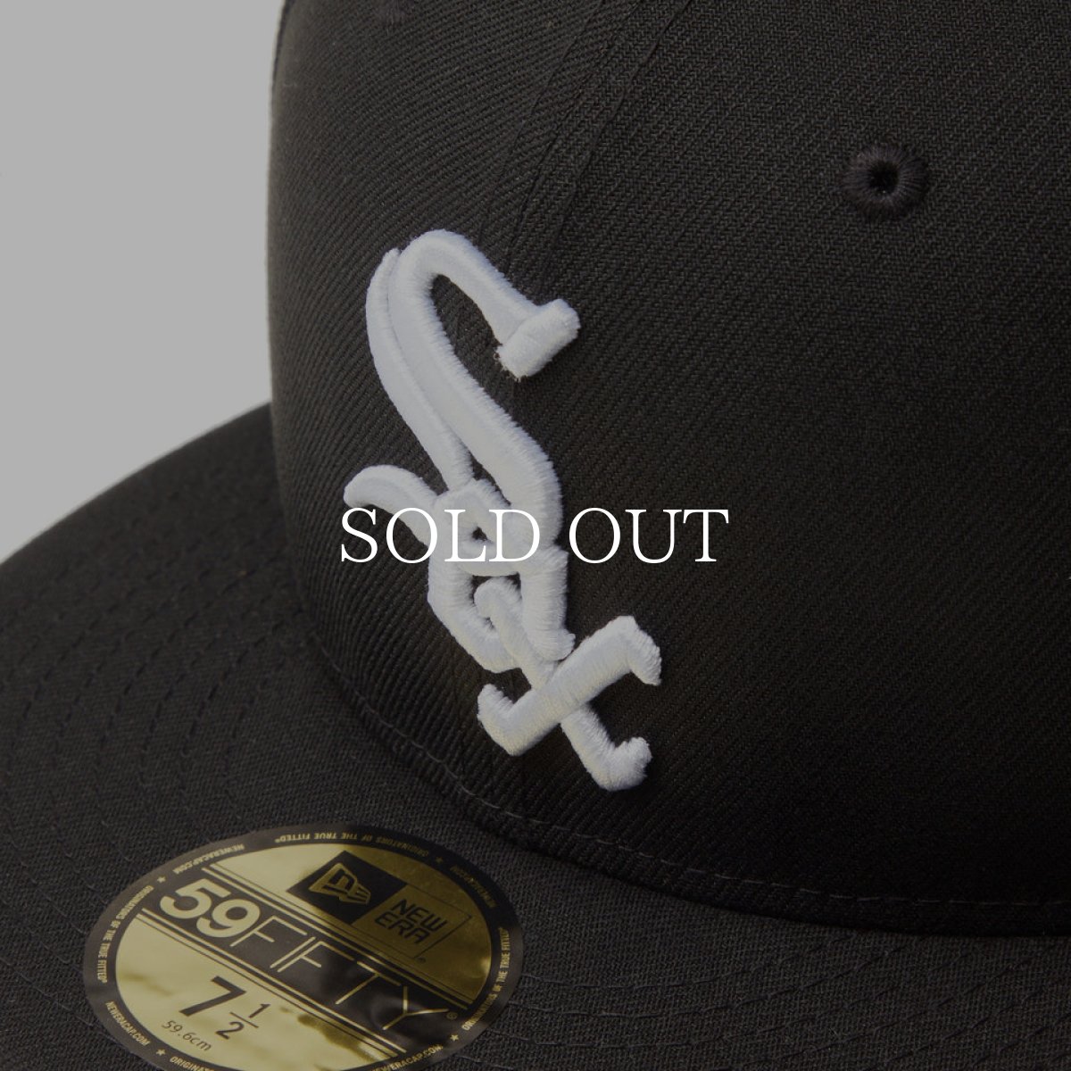 画像6: NEW ERA  59FIFTY MLB Old English シカゴ・ホワイトソックス ブラック (6)