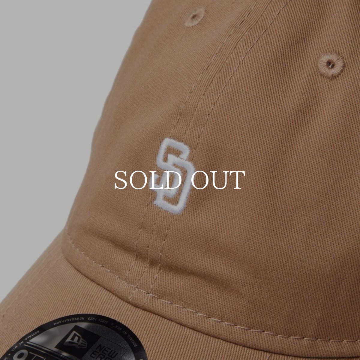 画像6: NEW ERA  9TWENTY MLB Buckle サンディエゴ・パドレス ミニロゴ カーキ (6)