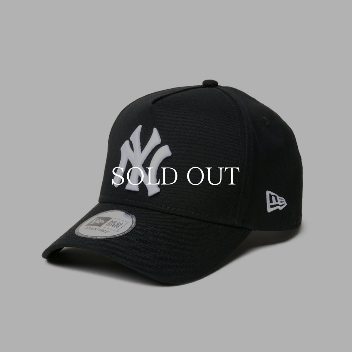 画像3: NEW ERA  9FORTY A-Frame MLB Black & White ニューヨーク・ヤンキース クーパーズタウン ブラック (3)