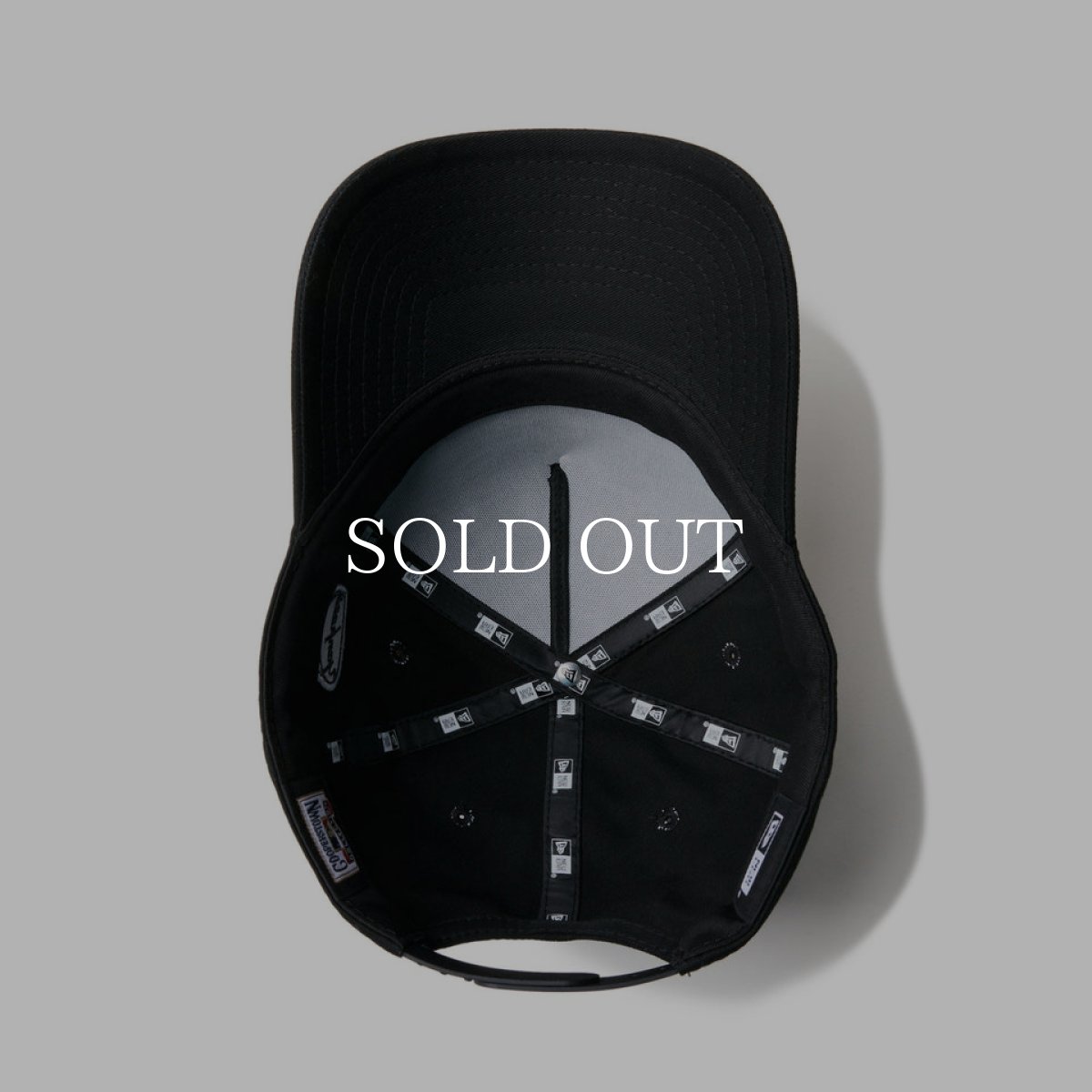 画像5: NEW ERA  9FORTY A-Frame MLB Black & White ニューヨーク・ヤンキース クーパーズタウン ブラック (5)